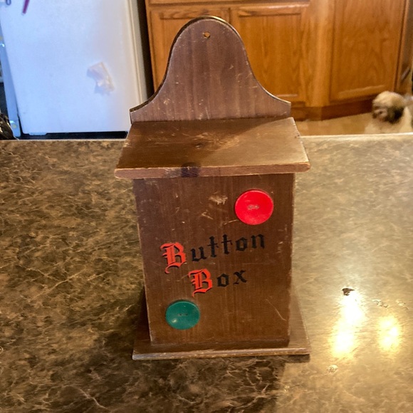Vintage Other - Vintage wooden button box